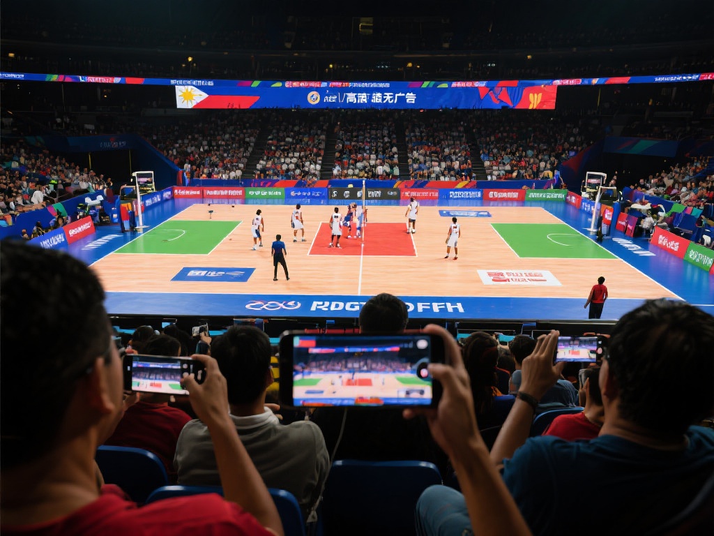 以菲律宾队的一场揭幕战为例，许多观众通过